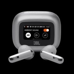 Блутут слушалки-тапи JBL Live Flex 3 - Сребрист
