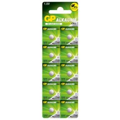 Бутонна алкална батерия GP177 LR-626/ 10 бр./pack цена за 1 бр./ AG4 1.55V GP