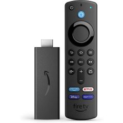 Мултимедиен плеър AMAZON Fire TV Stick, Wi-Fi 6, Alexa Voice Remote, Черен, Gen3