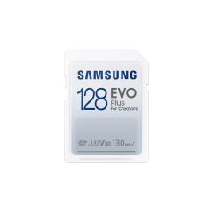 Карта памет Samsung EVO Plus, SD Card, 128GB, Бяла