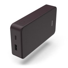 HAMA Външна батерия &quot;Colour 20&quot;, 20000 mAh, 2 изхода: USB-C, USB-A, тъмно червена