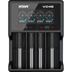 Зарядно у-во XTAR VC4SL, 4 гнезда, LCD дисплей, USB, LiIon &amp; NIMH, 18650, CR123, AA, AAA