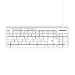 HAMA Жична клавиатура &quot;CK-200&quot;, USB-A,USB-C, 8 мултимедийни клавиша, кирилизирана, бяла