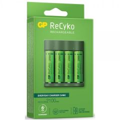 Зарядно у-во GP BATTERIES B421  210AAHCE-EB4+4 AA NiMH 2100mAh 