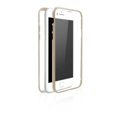 Гръб HAMA White Diamonds, 360&deg; стъкло, за Apple iPhone 7/8/SE 2020, Златист