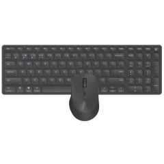 Комплект клавиатура и мишка RAPOO 9700M, Multi mode, Bluetooth, 2.4Ghz, Безжичен, Тъмносив