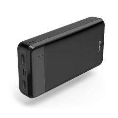 Външна батерия HAMA &quot;Eco Power 20&quot;, 20000 mAh, Изходи: 1 x USB-C, 2 x USB-A, Черна