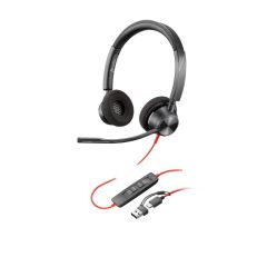 Слушалки HP Poly BW 3320 Stereo, USB-C+USB-C/A