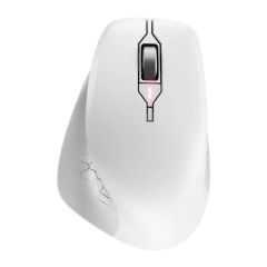 CHERRY Stream ергономична безшумна мишка Comfort, 6 бут, 4000dpi, бяла