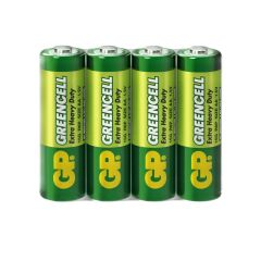 Цинк карбонова батерия GP R6  GREENCELL 15G-S4 /4 бр. в опаковка/ shrink 1.5V