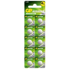Бутонна алкална батерия GP BATTERIES, GPА76, LR44, 1.55V, Цена за 1 бр.