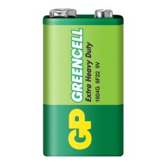 Цинк карбонова батерия GP 6F22 /9V/ Greencell 1604GLF-B 1 бр. shrink