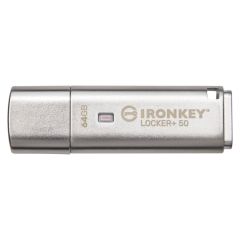 USB памет KINGSTON IronKey Locker+ 50 - 64GB XTS-AES 256-bit