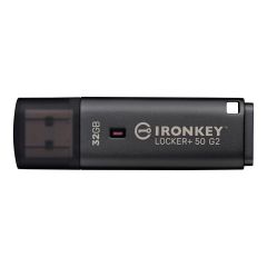 USB памет KINGSTON IronKey Locker+ 50 G2 - 32GB, XTS-AES 256-bit