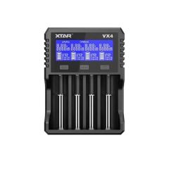 Зарядно устройство за NIMH/LiIon батерии 4 гнезда LCD дисплей USB VX4 SET  XTAR